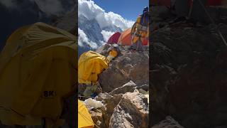 Camping at 20000 ft on Ama Dablam mountain  camp 2 shorts mountain nepal [upl. by Ettenot]