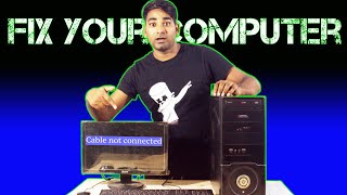 Cable not Connected Part 2  कंप्यूटर कैसे बनाएं घर पर 👍 computerrepair [upl. by Newhall]