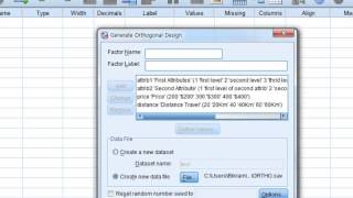 Orthogonal design using SPSS [upl. by Navonod]