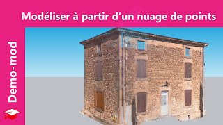 SketchUp DemoModélisation  Modéliser à partir dun nuage de points [upl. by Ranite]