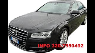 AUDI A8 30 TDI 262CV KM 80000 CERTIFICATI UNIPRO UFFICIALE ITALIANA [upl. by Crystal]