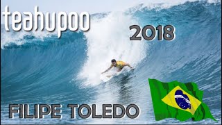 Filipe Toledo destruindo no round 3 em Teahupoo 2018 [upl. by Harvard]