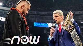 Cody Rhodes and Solo Sikoa kick off SmackDown on USA inside Steel Cage WWE Now Sept 13 2024 [upl. by Aihsital]