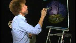 Bob Ross The Joy of Painting  A Thin Paint Will Stick to a Thick Paint [upl. by Ille740]