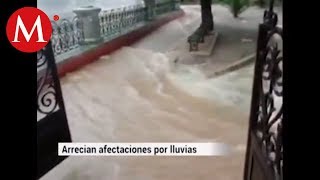 Estragos por lluvias en 8 municipios de Gto ya hay un muerto [upl. by Ion245]