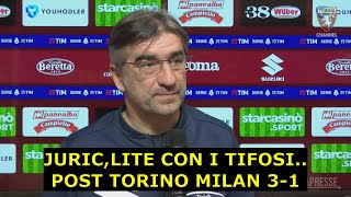 JURIC LITE CON I TIFOSIPOST TORINO MILAN 31 [upl. by Oicatsana52]