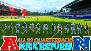 32 TEAM KICK RETURN TOURNAMENT QBs MADDEN 22 Who Will Win it All [upl. by Rabma]