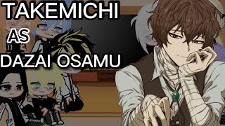 •Tokyo Revengers react to Takemichi Takemichi as Dazai Osamu• Chapter Spoiler 101 [upl. by Ecnarrat]