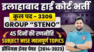 AHC GROUP C STENO NEW VACANCY 2024  AHC STENO STRATEGY SYLLABUS IMP TOPICS PREVIOUS YEAR PAPER [upl. by Caiaphas]