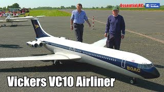 GIANT RADIO CONTROLLED VICKERS VC10 AIRLINER 5 METRE with FOUR micro JET ENGINES [upl. by Beeson]