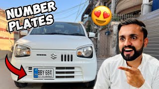 Finally New Car ko Number Plates Lga Di😍ft Suzuki Alto Vxl Ags 2023 [upl. by Suriaj]