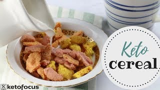 KETO Cereal  SugarFree Breakfast Cereal  How to make Low Carb Cereal [upl. by Akemehc905]