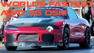 Worlds First 7 Second AWD 2G DSM Boostin Performances Red Demon [upl. by Kcirb]