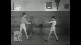 Démonstration de boxe française savate Charlemont Paris 1928 [upl. by Bank]