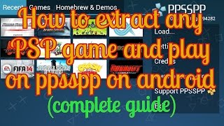 How to extract any rar file or psp game and play on android  part 2 of play PlayStation games andro [upl. by Anirad]