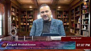 Legal Solutions with Harjap Singh Bhangal 18032022  Live Callers [upl. by Nrol]