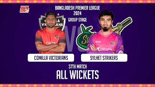 All Wickets  Comilla Victorians vs Sylhet Strikers  37th Match  Season 10  BPL 2024 [upl. by Otsuj]