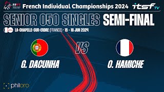 Dacunha vs Hamiche  Semi Final  FFFT Individual Championships 2024 Senior O50 Singles [upl. by Ssidnak312]