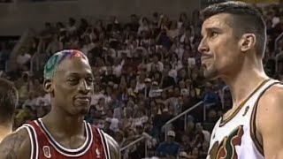 Dennis Rodman’s defense gets in your head and can throw you off completely [upl. by Garnette234]