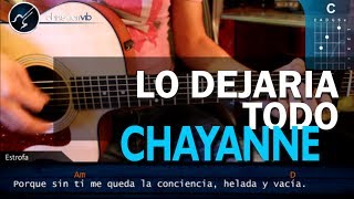 Cómo tocar quotLo Dejaría Todoquot de Chayanne en Guitarra Acústica HD Tutorial  Christianvib [upl. by Wei]