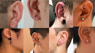 Ear studs collection for men  Earrings for boys  diamond amp magnetic stud Earring designs 2024 [upl. by Eisus20]