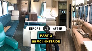 PART 2 1988 MCI Bus Conversion from Daycoach to Motorhome [upl. by Hnim]