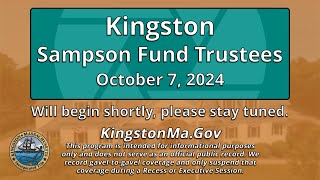 Kingston Sampson Fund Trustees 10724 [upl. by Lion458]