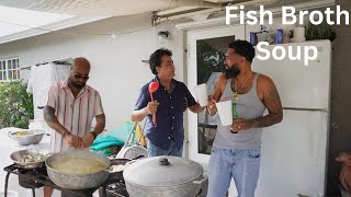 Fathers day Fish Broth Soup with King Fish  Fish Tea  Trinidad Food  Trini Food Recipes [upl. by Neerak]