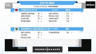 Exmouth CC 1st XI v Bradninch amp Kentisbeare CC 1st XI [upl. by Hawker]