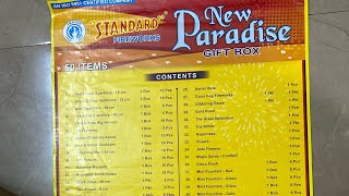 Standard New Paradise crackers gift box crackers diwali youtubevideos [upl. by Jael]