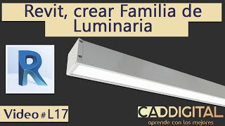 Revit crear familia de luminaria [upl. by Aonian]