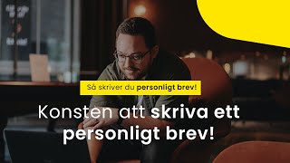 Konsten att skriva ett personligt brev Så skriver du ett personligt tips  6 tips [upl. by Eelyahs]