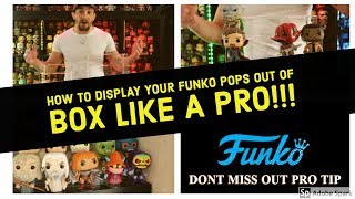 HOW TO DISPLAY YOUR FUNKO POPS OUT OF BOX LIKE A PRO [upl. by Sharp]