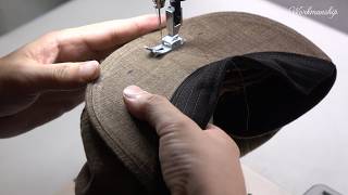 Process of Making Stylish Newsboy Cap Flat Cap Korean Hat Maker [upl. by Ancalin]