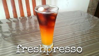 Resep minuman ala cafe  freshpresso [upl. by Gniy99]