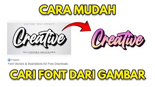 Graphic Designer Harus Tau CARA MENCARI FONT DARI GAMBAR [upl. by Bedelia]