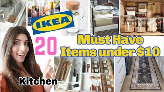 20 IKEA Must Have Items Under 10  TOP Kitchen Organization amp Decor at IKEA 2021 [upl. by Dennis]