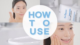 ENG HOW TO USE  Hyaluronic Acid moist Cream [upl. by Mohorva]