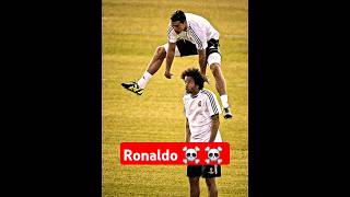 Ronaldo Jumping over Marcelo 😳 football ronaldo marcelo 12 realmadrid cr7 cr9 sports edit [upl. by Danziger208]