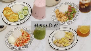 Menu makan siang defisit kalori  menu diet 🥦🥝 [upl. by Eladnyl]