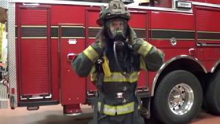 Firefighter Techniques  SCBA Donning MaskingUp for Speed [upl. by Etsirhc]