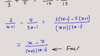 U1 L5 algebraic fractions 2 [upl. by Inram]