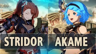 GBVSR🔥STridor Beatrix Vs Akame Djeeta🔥 High Level Gameplay [upl. by Eydnarb]