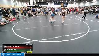 132 Lbs Champ Round 2  Matthew Thorsen TX Vs Hayden Benter MO 8683 [upl. by Enomrej868]