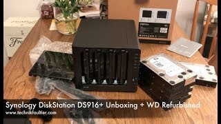 Synology DiskStation DS916 Unboxing  WD Refurbished [upl. by Lasorella]