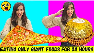 Eating only GIANT FOODS for 24 HOURS Satisfying [upl. by Atazroglam787]