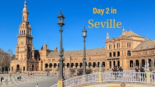 Visiting Plaza de Espana and the famous Cathedral of Seville [upl. by Nirehs]