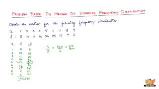 How to solve problems based on median of a discrete frequency distribution [upl. by Kus422]