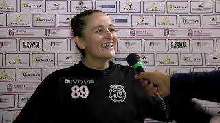 Antonella Piantini portiere dellAdattiva Pontinia parla al termine del match vinto con il Brixen [upl. by Lamaj]