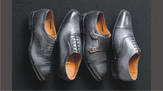 Riveting Mens Grey Leather Dress Shoes For Daily Work [upl. by Notlrahc]